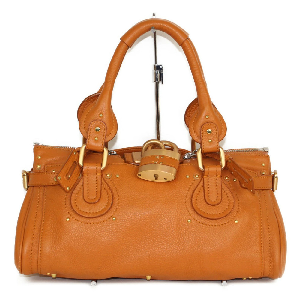 Chloe Paddington Brown Leather Handbag Padlock